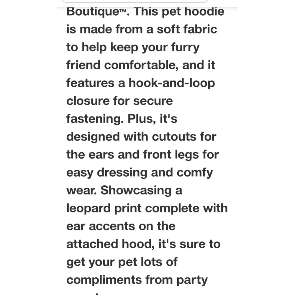 Hyde & Eek Halloween Leopard Hoodie Dog Hoodie Size S